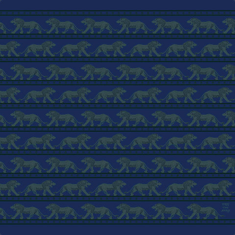 135X CACHEMIRE | MODAL FREI LIONS BLUE